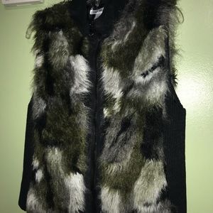 Faux fur vest